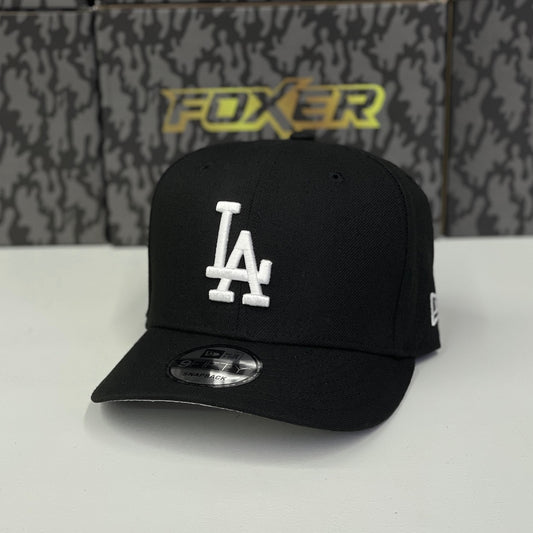 9FIFTY LA DODGERS BLACK/WHITE SEMICURVA
