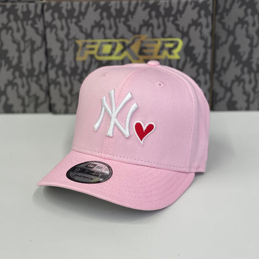 9FIFTY NY YANKEES PINK ROSE HEART RED