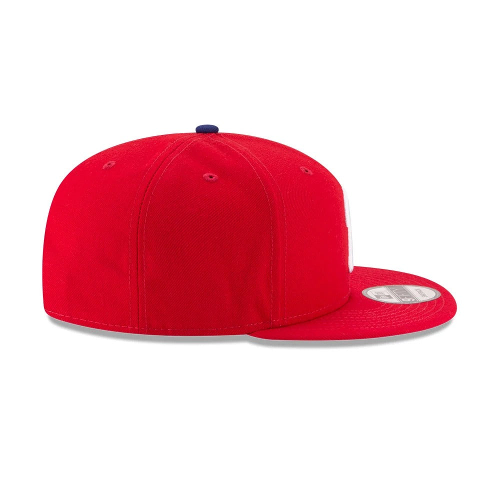 9FIFTY PHILADELPHIA RED SCARLET WHITE LOGO