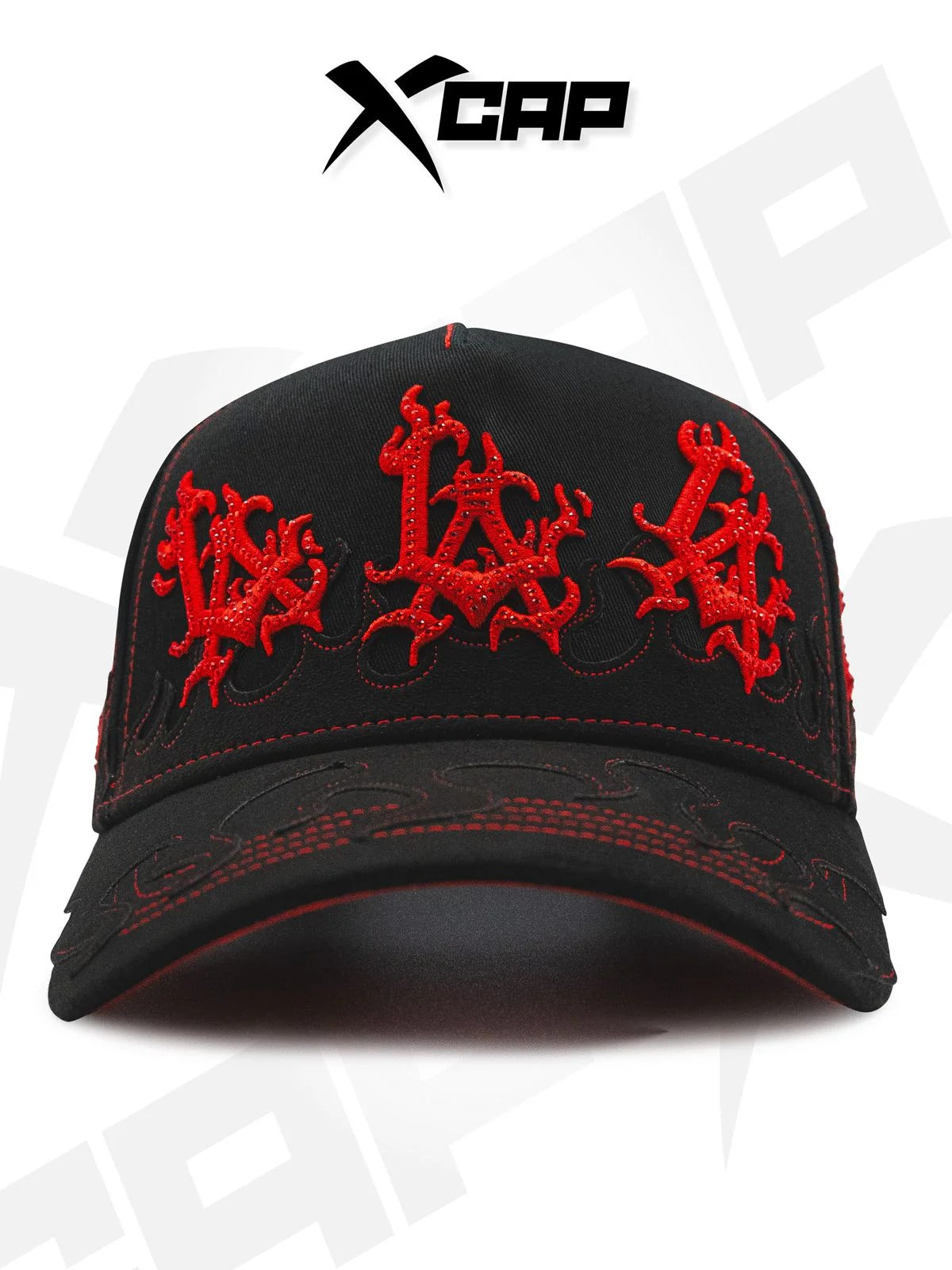 BELICA XCAPS DODGERS FLAMES BLACK RED FLAMES