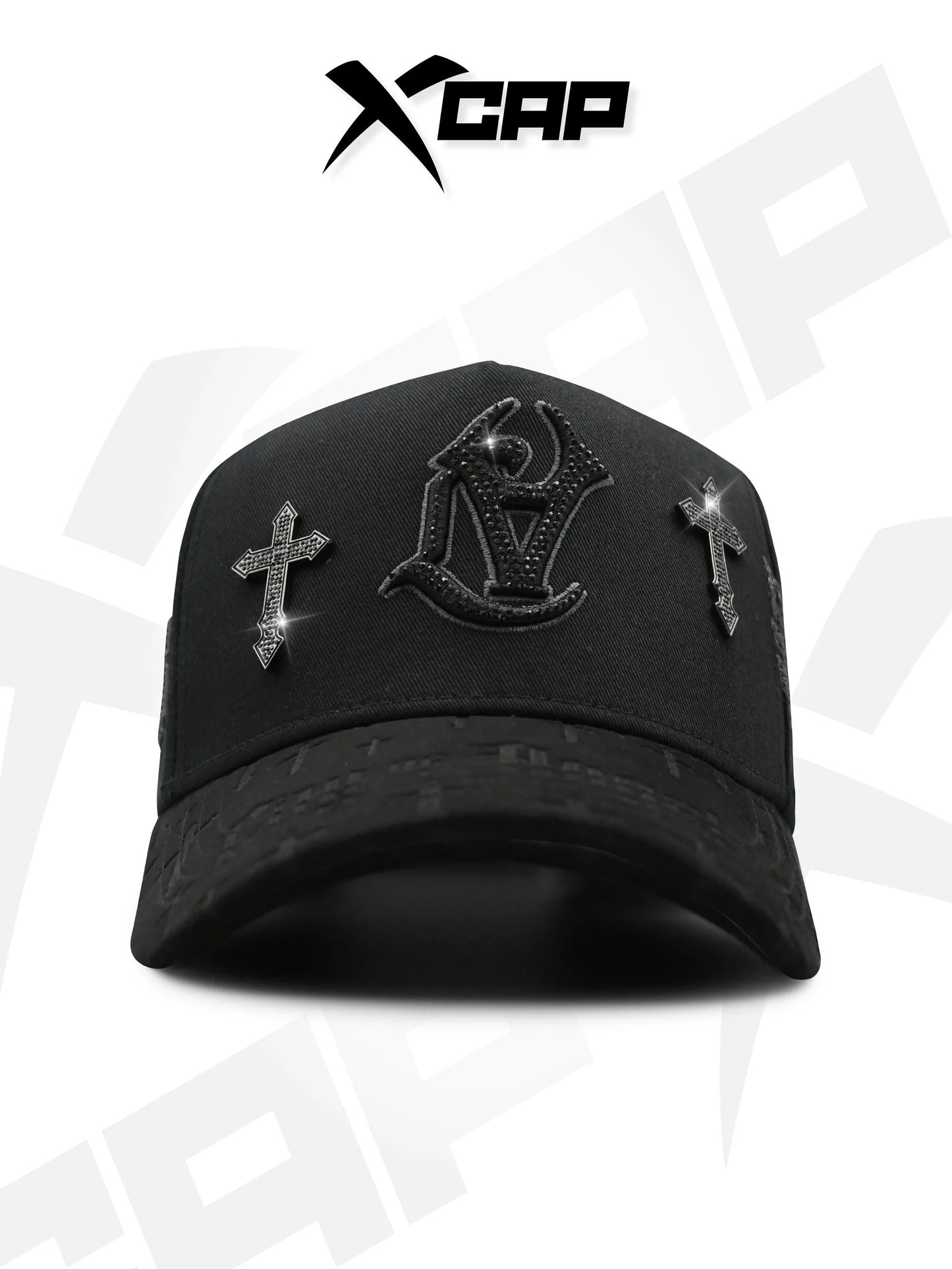 BELICA XCAPS LA DODGERS BLACK ON BLACK UPSIDE LOGO CRUZ