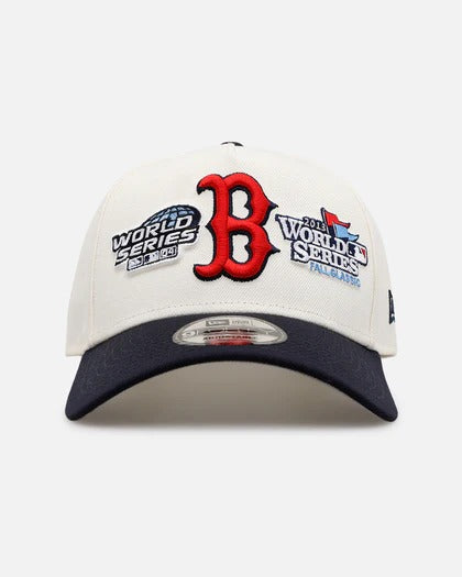 9FORTY A FRAME BOSTON RED SOX BEIGE NAVY VISOR PATCH