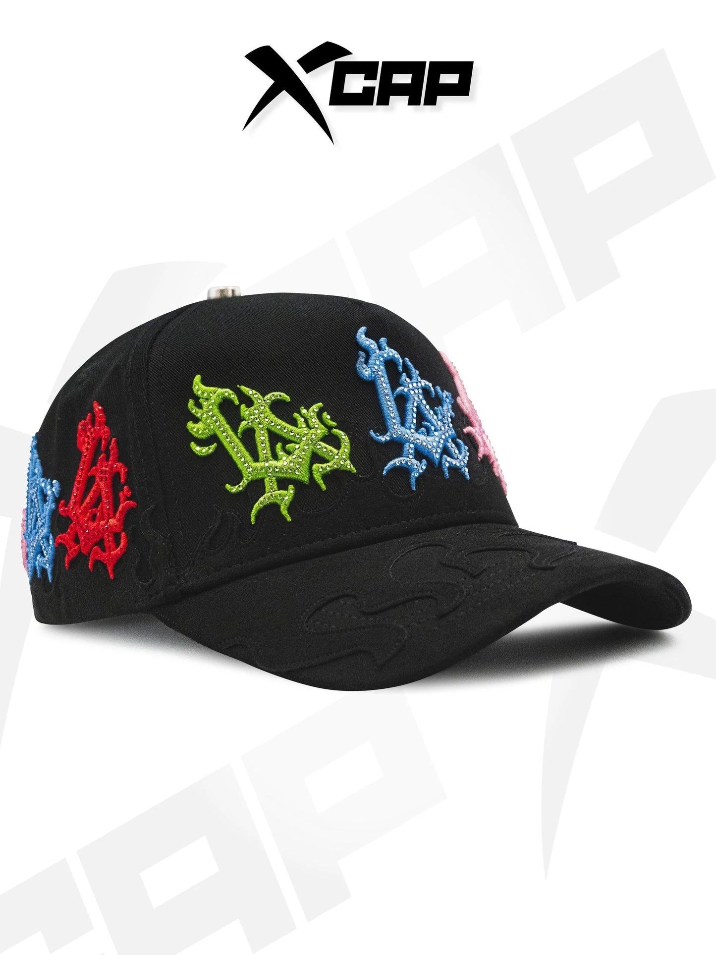 BELICA XCAPS LA DODGERS BLACK COLORS FLAMES