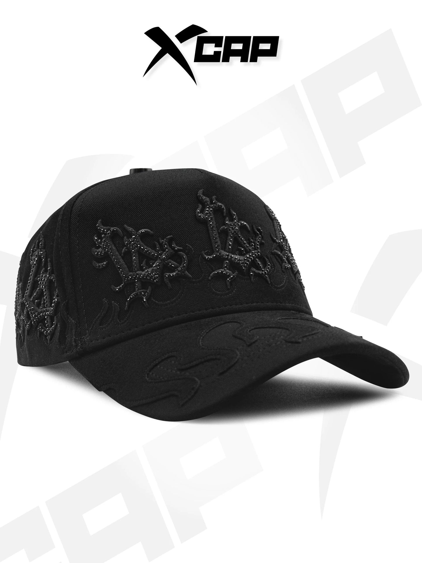 BELICA XCAPS LA DODGERS BLACK ON BLACK FLAMES