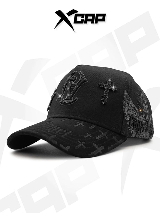 BELICA XCAPS LA DODGERS BLACK ON BLACK UPSIDE LOGO CRUZ