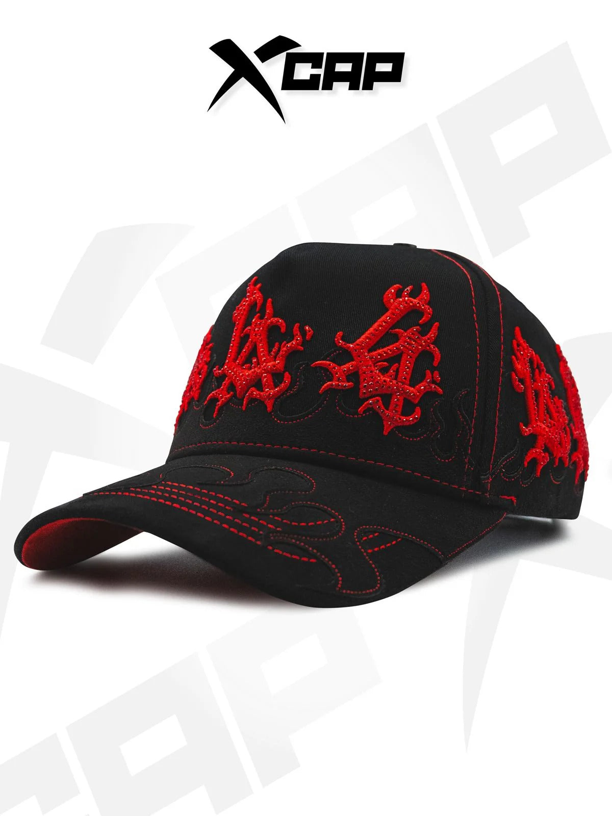 BELICA XCAPS DODGERS FLAMES BLACK RED FLAMES