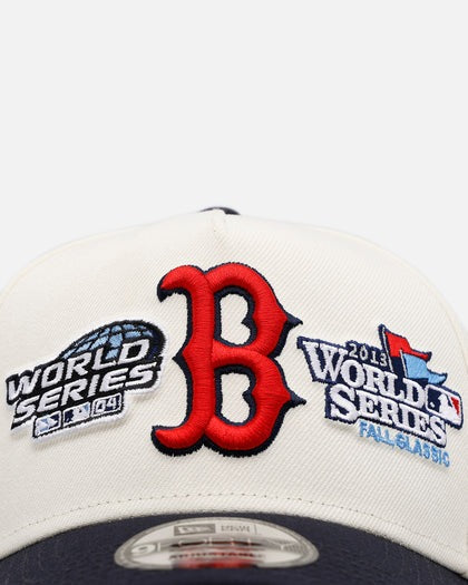 9FORTY A FRAME BOSTON RED SOX BEIGE NAVY VISOR PATCH