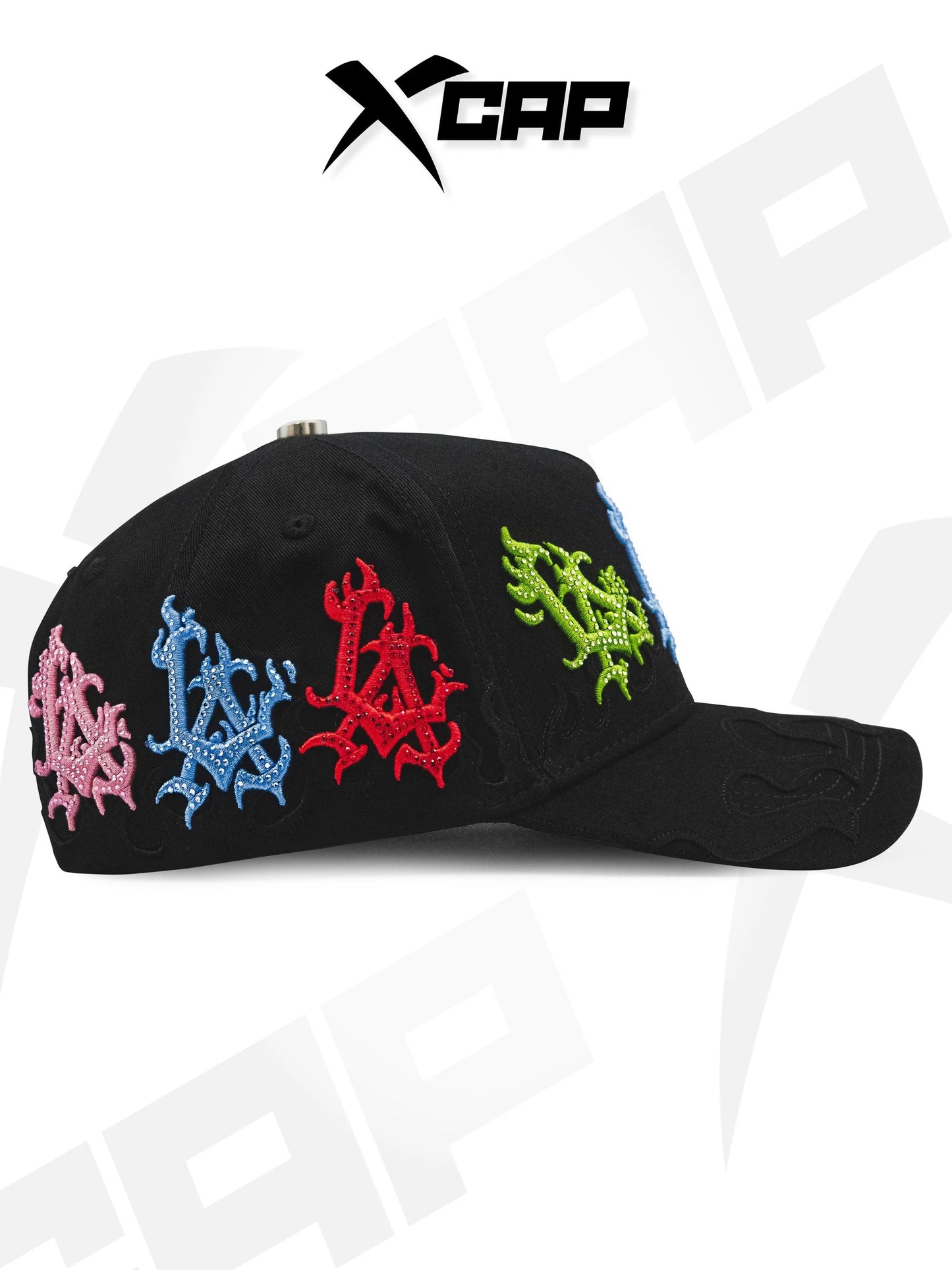 BELICA XCAPS LA DODGERS BLACK COLORS FLAMES