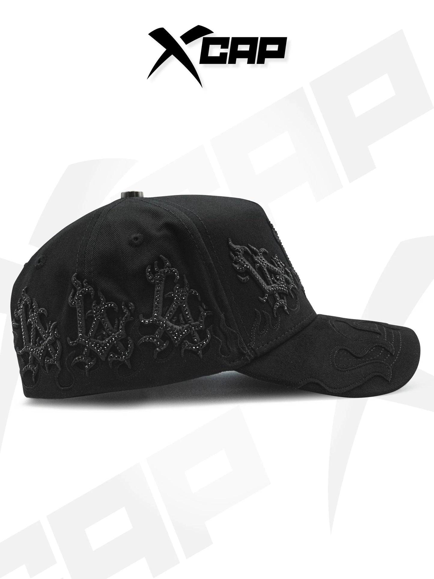 BELICA XCAPS LA DODGERS BLACK ON BLACK FLAMES