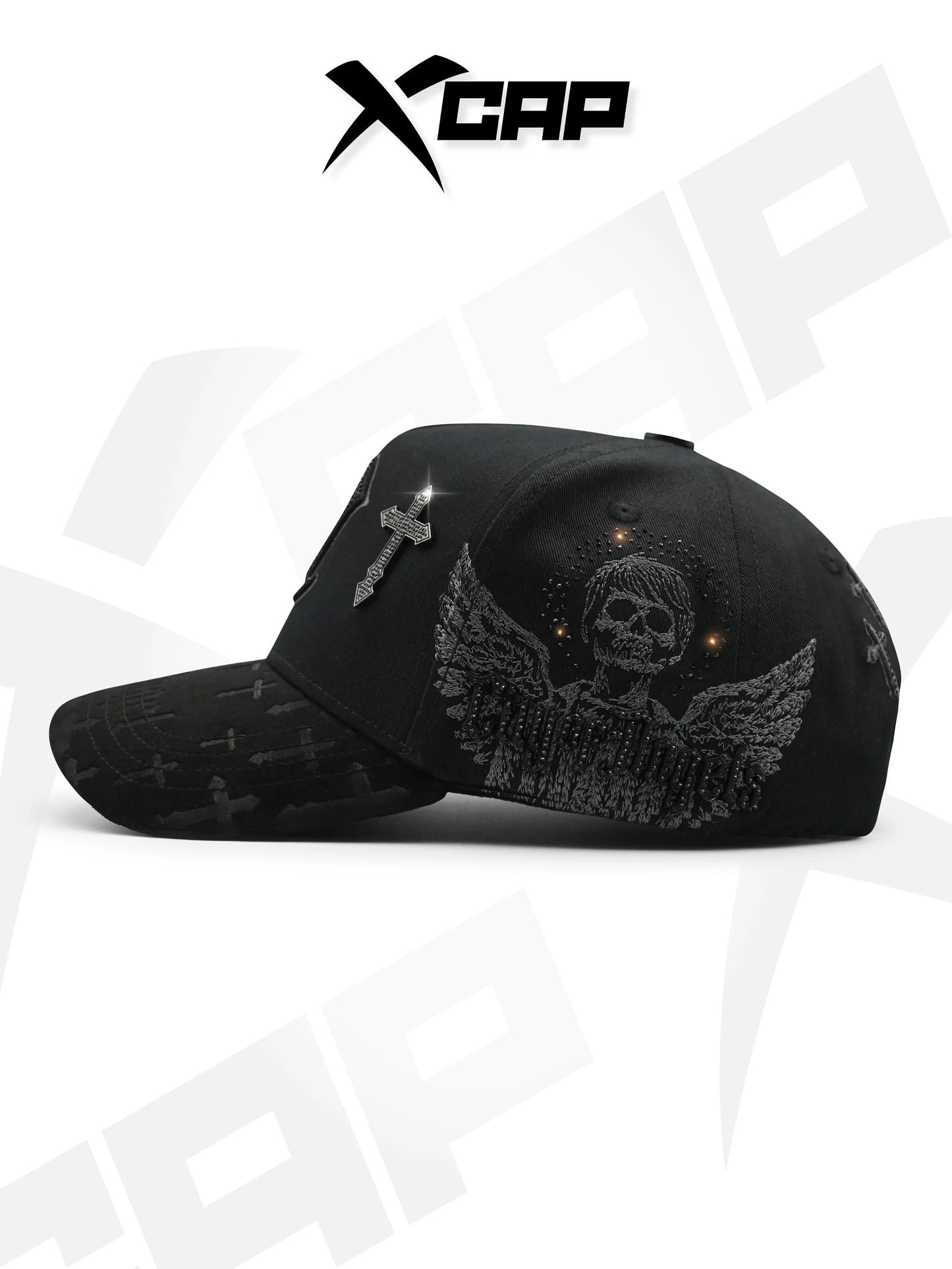 BELICA XCAPS LA DODGERS BLACK ON BLACK UPSIDE LOGO CRUZ