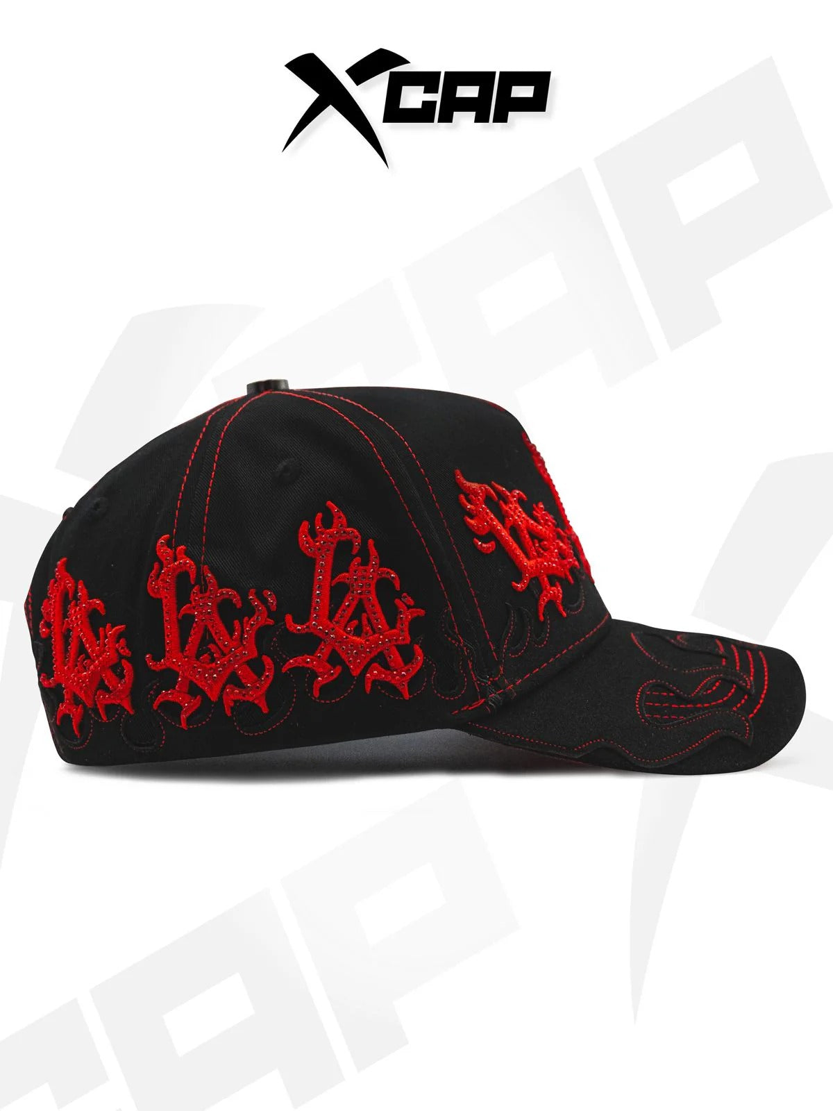 BELICA XCAPS DODGERS FLAMES BLACK RED FLAMES
