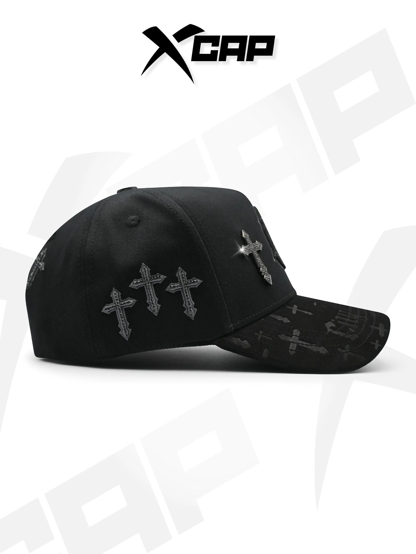 BELICA XCAPS LA DODGERS BLACK ON BLACK UPSIDE LOGO CRUZ