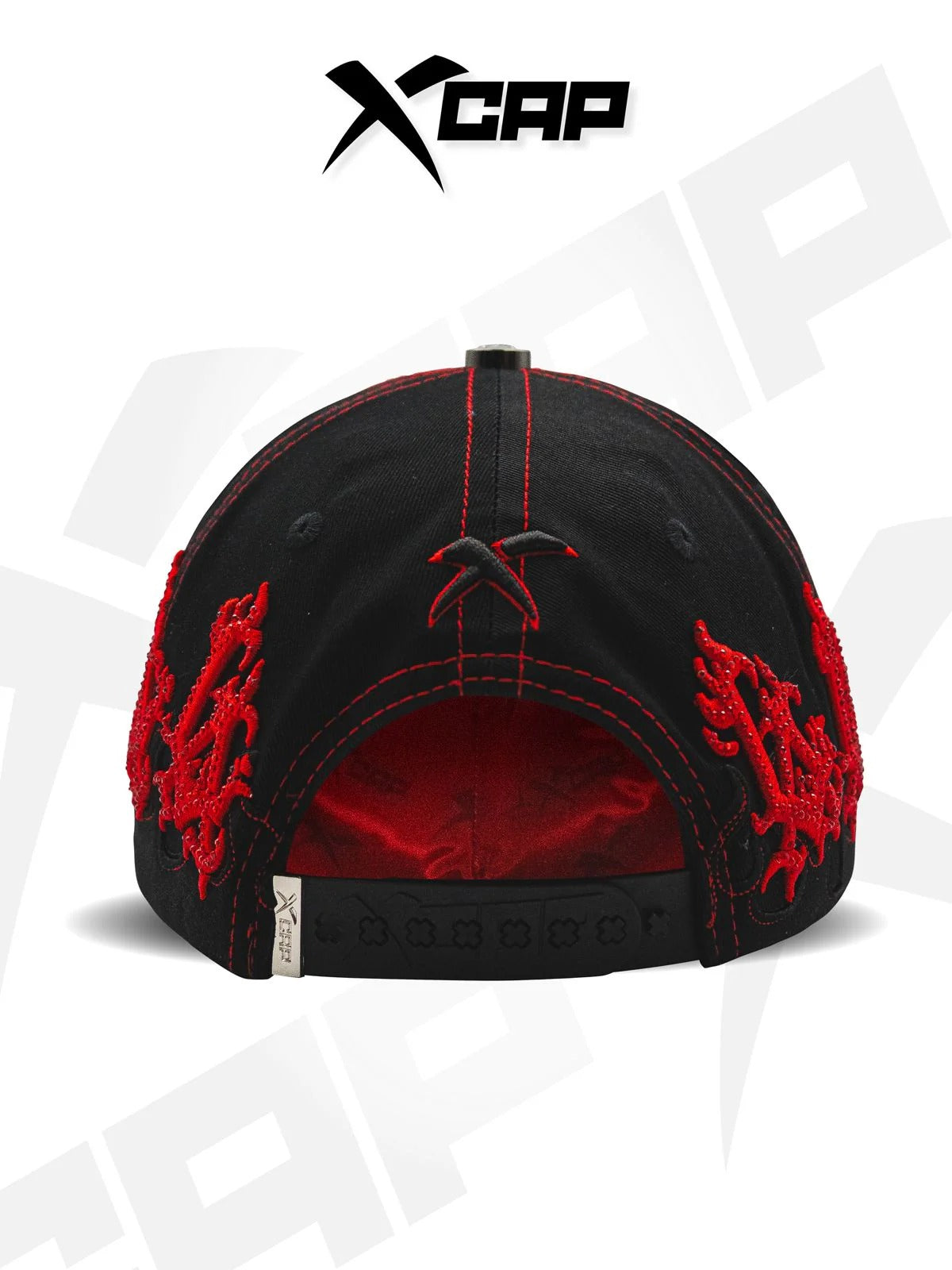 BELICA XCAPS DODGERS FLAMES BLACK RED FLAMES