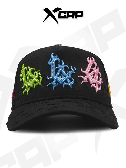 BELICA XCAPS LA DODGERS BLACK COLORS FLAMES