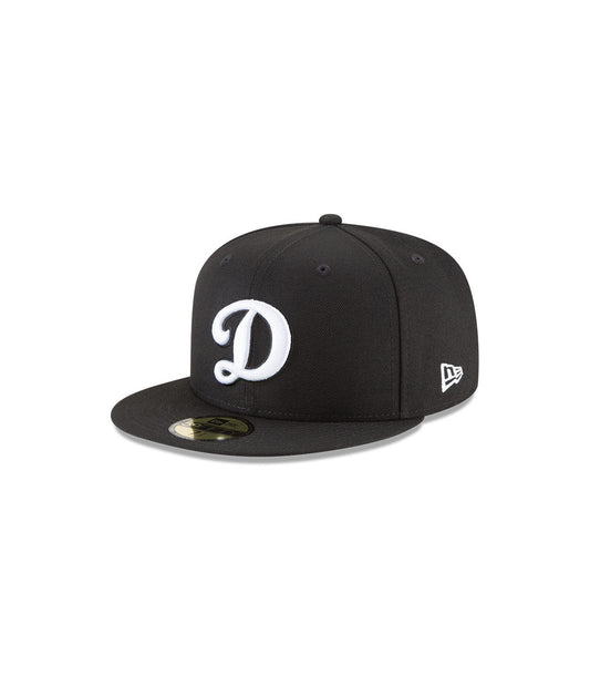 59FIFTY LA DODGERS BLACK WHITE LOGO