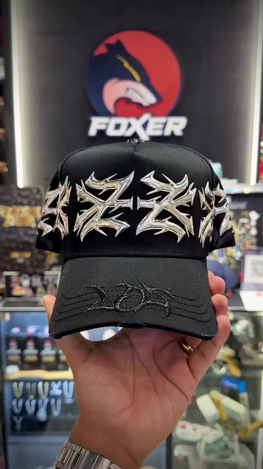 BELICA SUPPLY HATS YANKEES BLACK SILVER LOGO