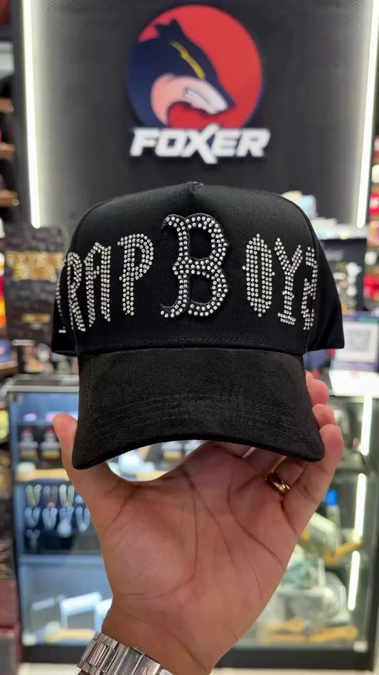 BELICA SUPPLY HATS FRAP BOYZ BLACK SILVER LOGO