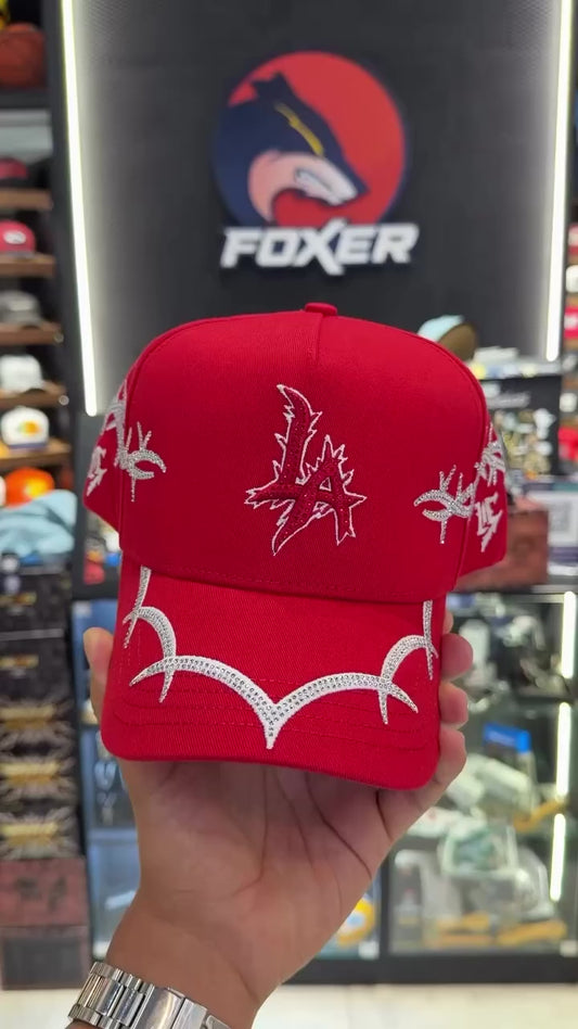 BELICA SUPPLY HATS LA DODGERS RED SCARLET CRYSTAL
